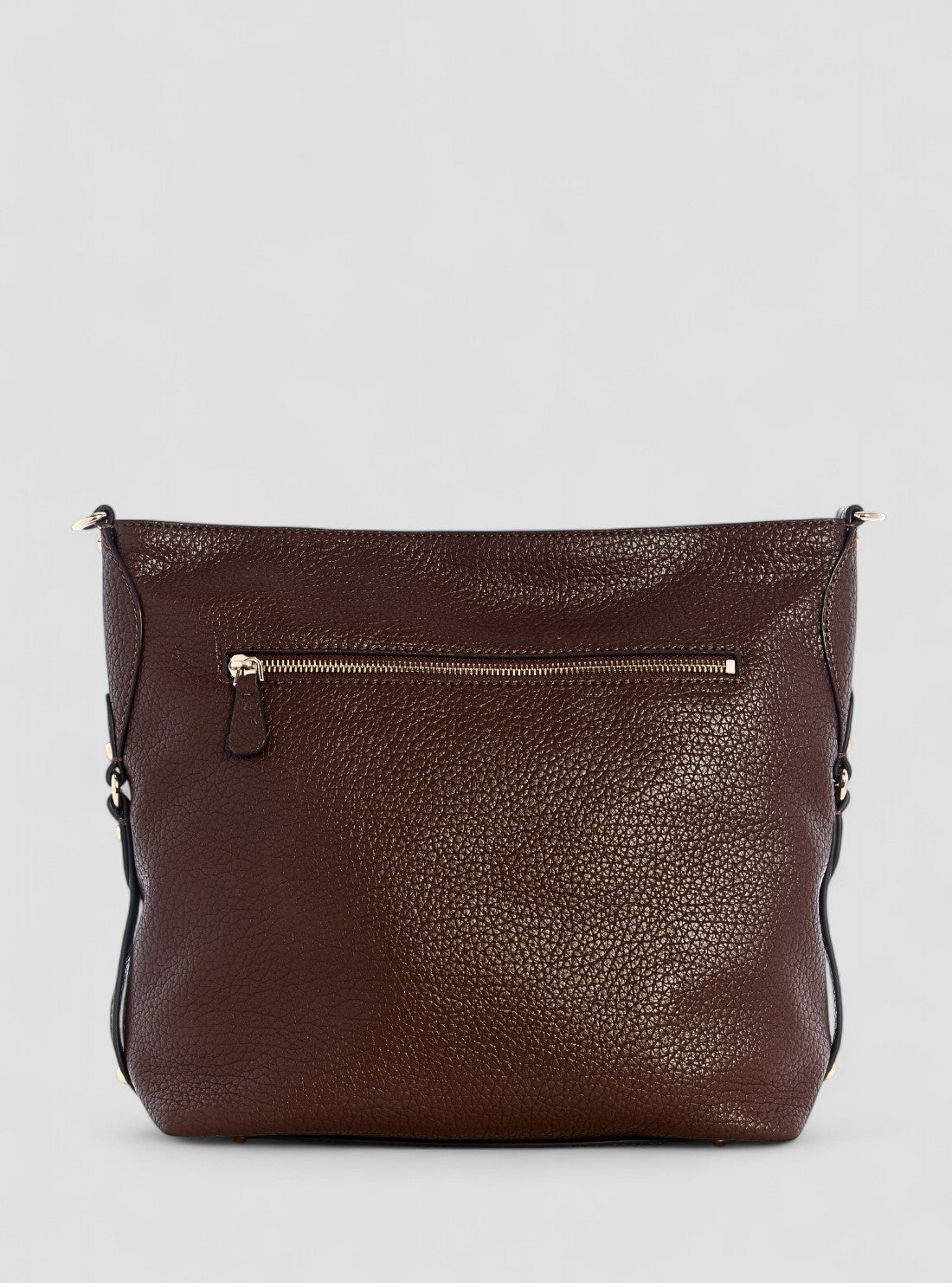 GUESS Womens Brown Marsha Crossbody Bucket Bag BG950104 Back View