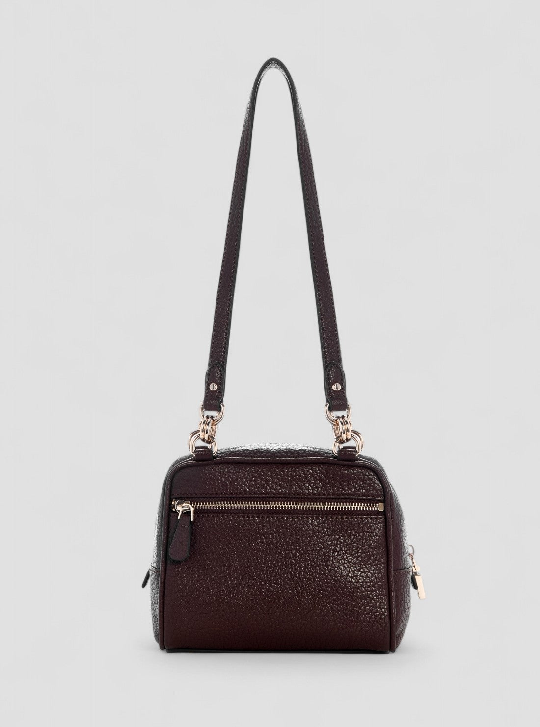 GUESS Womens Brown Marsha Box Shoulder Bag BG950117 Back View