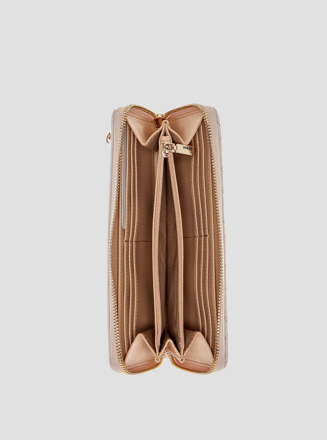 Taupe Anadela Large Zip Wallet