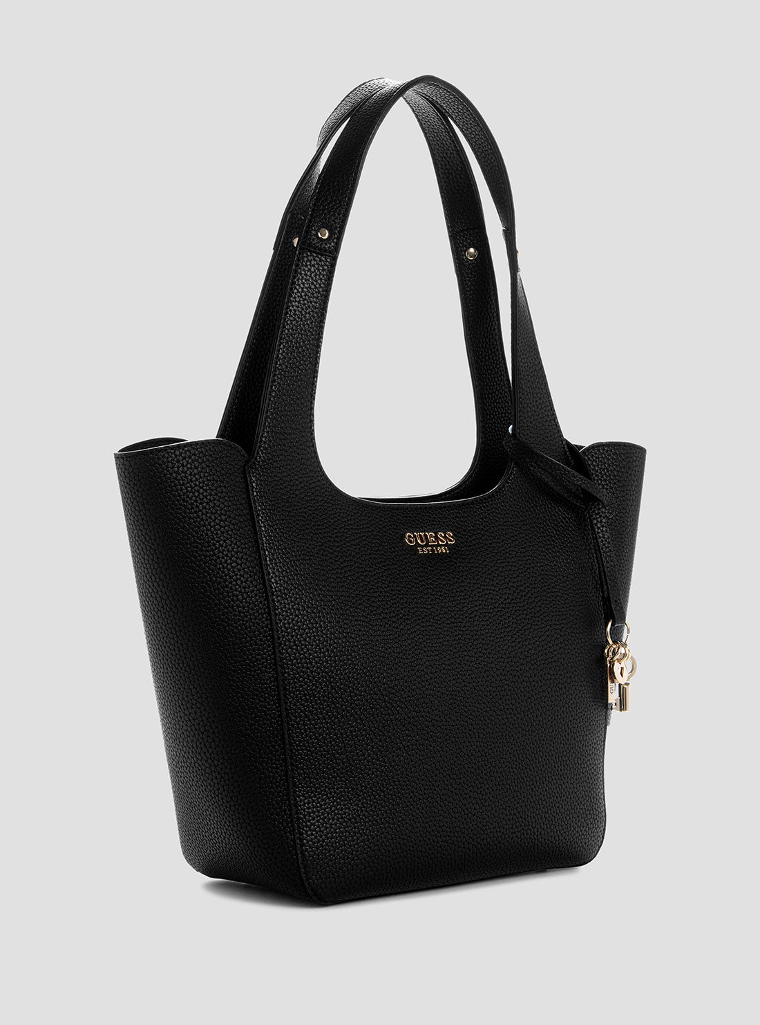 GUESS Womens Black Helina Tote Bag BG964022 Side View