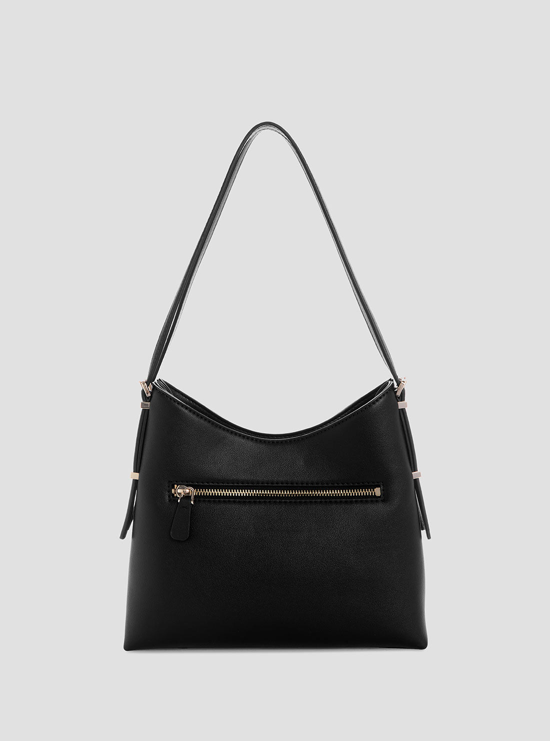 GUESS Womens Black Lefia Hobo Bag BG964401 Back View
