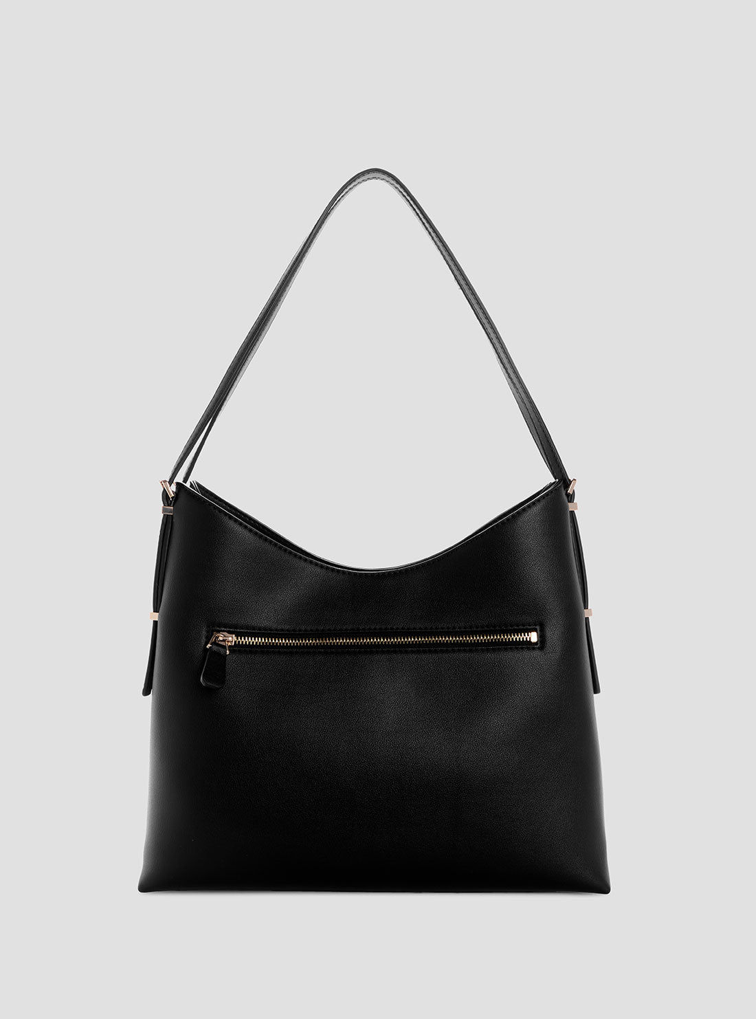 GUESS Womens Black Lefia Large Hobo Bag BG964402 Back View