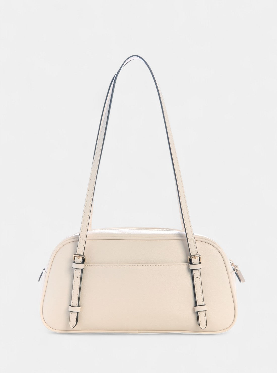 GUESS Womens White Cerelia Shoulder Satchel Bag BG964508 Back View