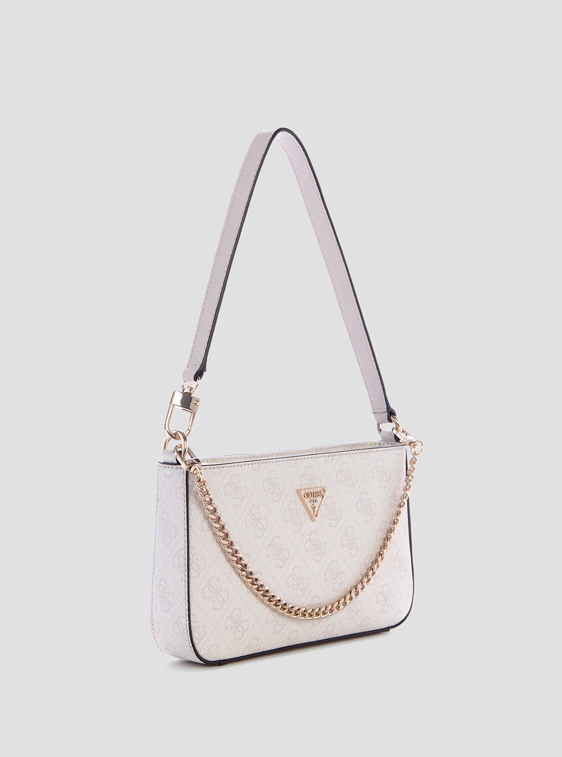 White Logo Noelle Shoulder Bag