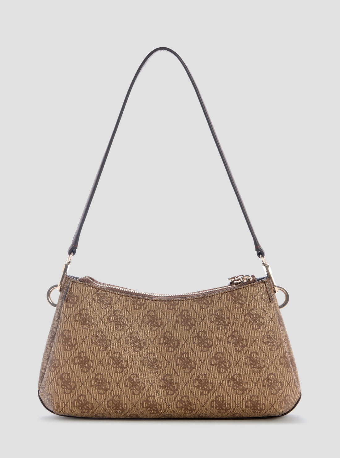 GUESS Womens Brown Logo Noelle Shoulder Crossbody Bag BG967273 Back View