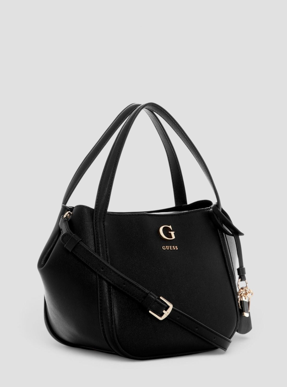 GUESS Womens Black Coleen Small Satchel Bag BG973905 Side View