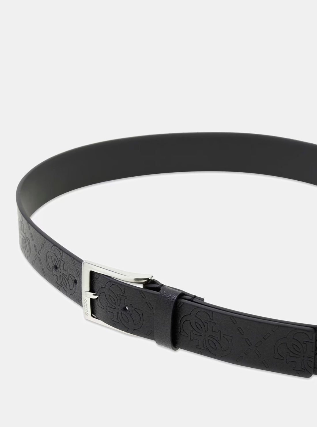 GUESS Accessories Black Logo Algarve Belt BM7851P5435 Detail View