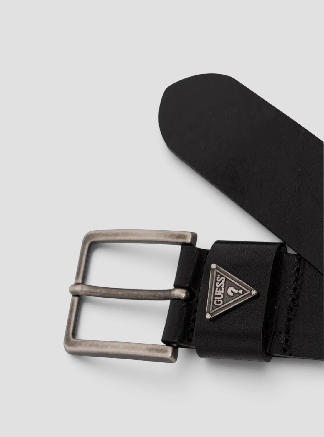 GUESS Accessories Black Leather Belt BM7888P6240 Detail View