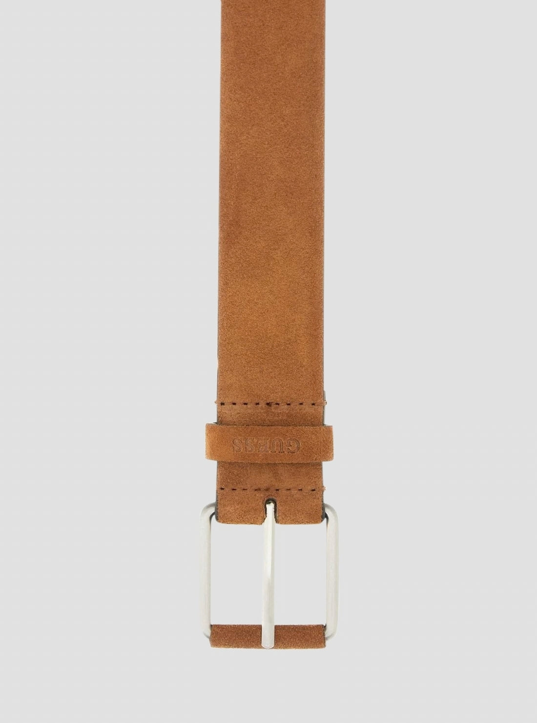 GUESS Accessories Cognac Monaco Leather Belt BM7936P6335 Front View