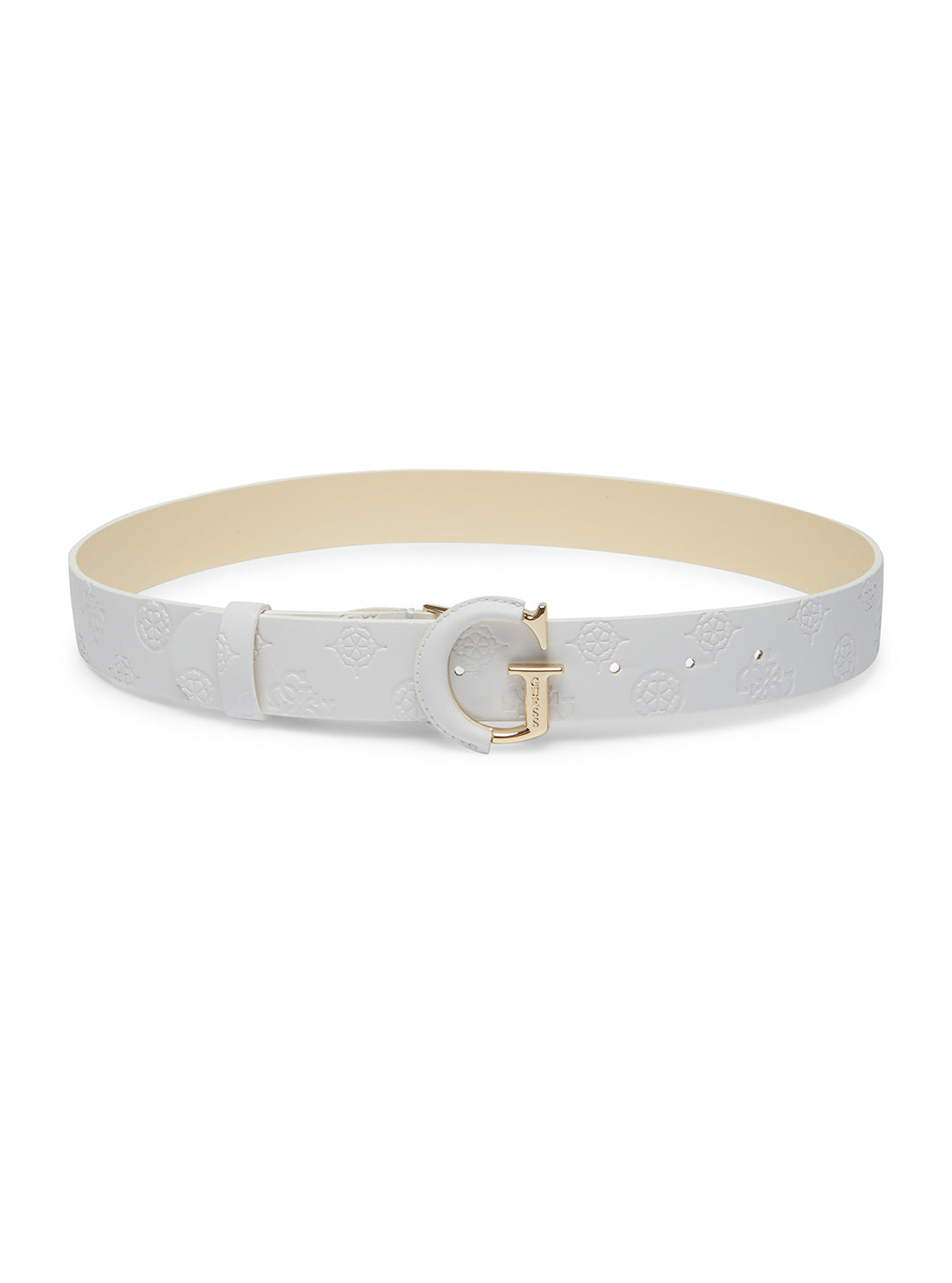 White Logo Geva Adjustable Belt