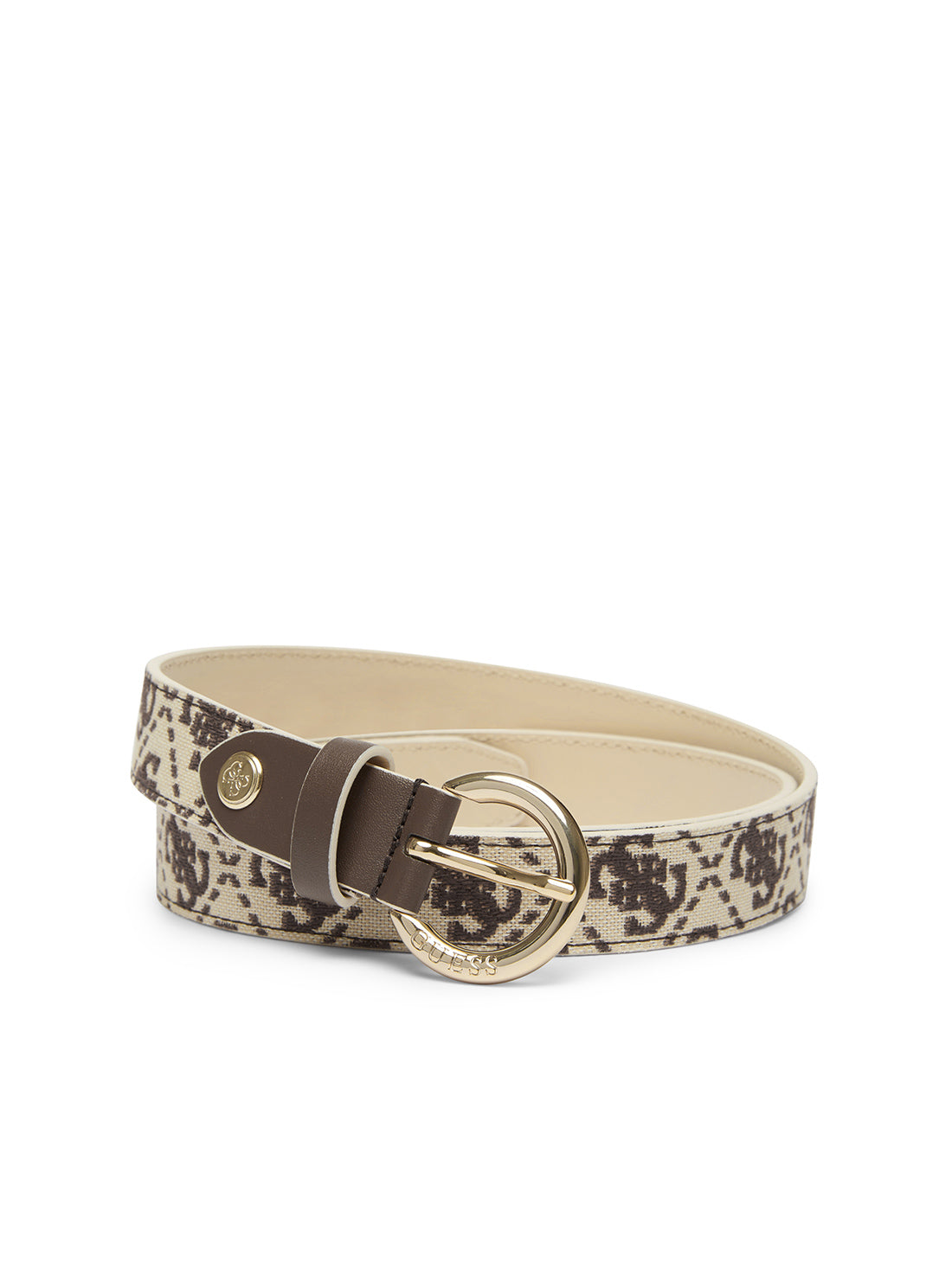 Brown Logo Izzy Adjustable Belt