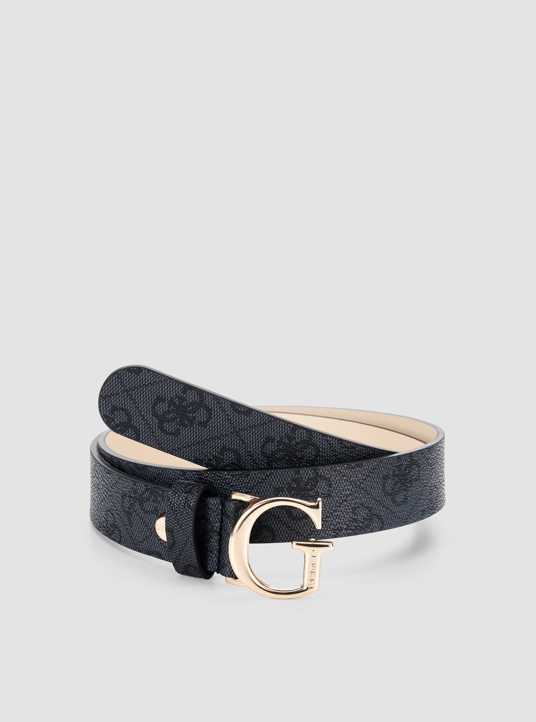 GUESS Womens Black Logo Emera Adjustable Belt BW7862P3430 Detail View