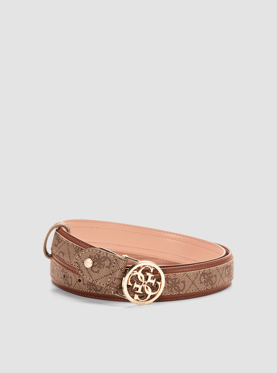 GUESS Accessories Brown Logo Orlina Belt BW9149P4330 Detail View