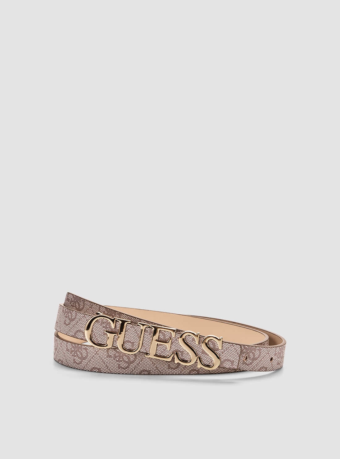 GUESS Accessories Brown Logo Zamira Adjustable Belt Pant BW9204P5120  Detail View