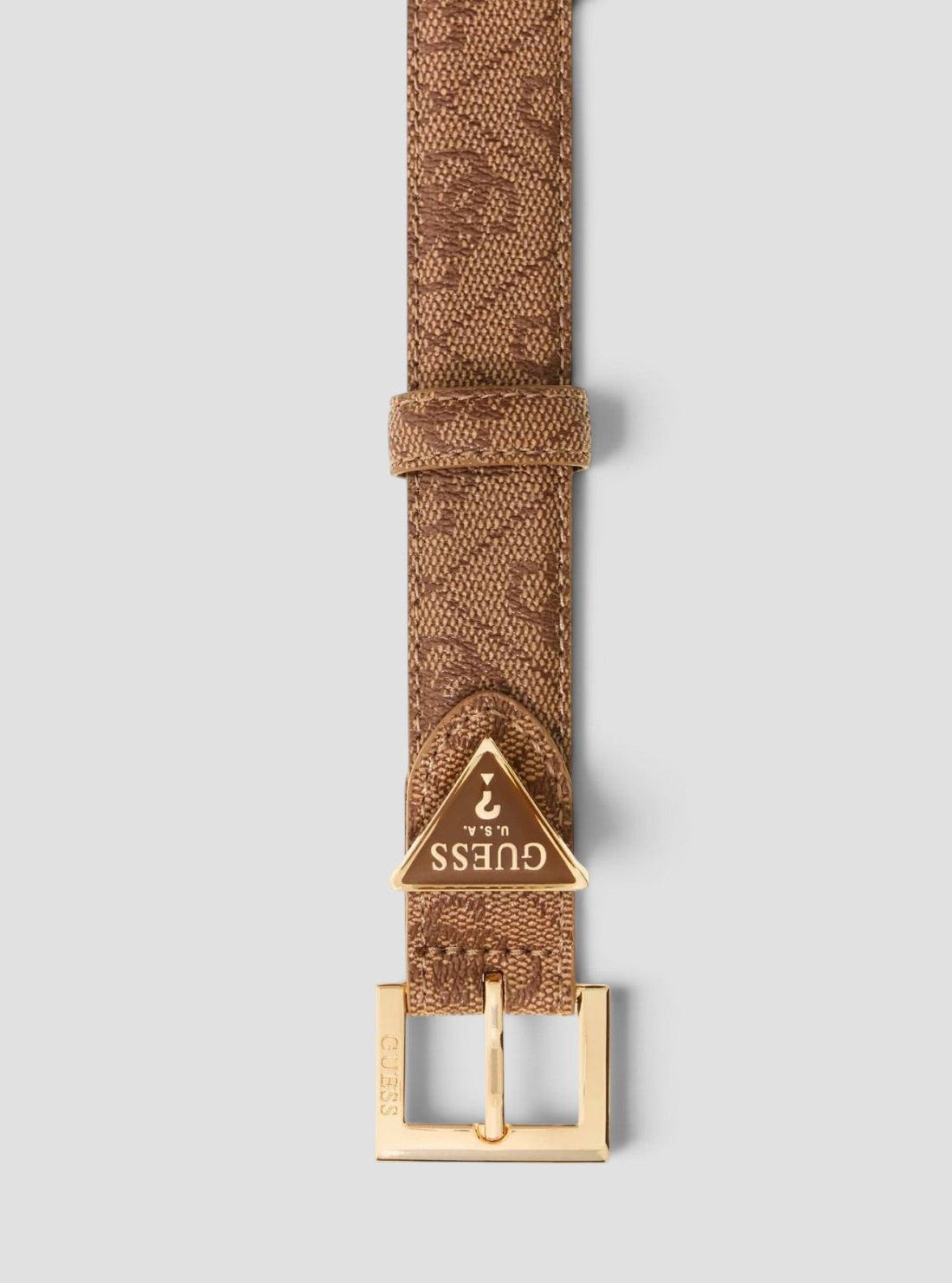 GUESS Accessories Brown Logo Adelasia Belt BW9291P5425 Detail View
