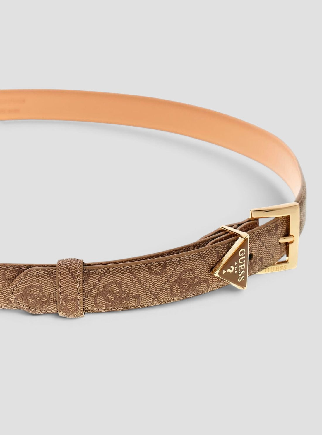 GUESS Accessories Brown Logo Adelasia Belt BW9291P5425 Detail View