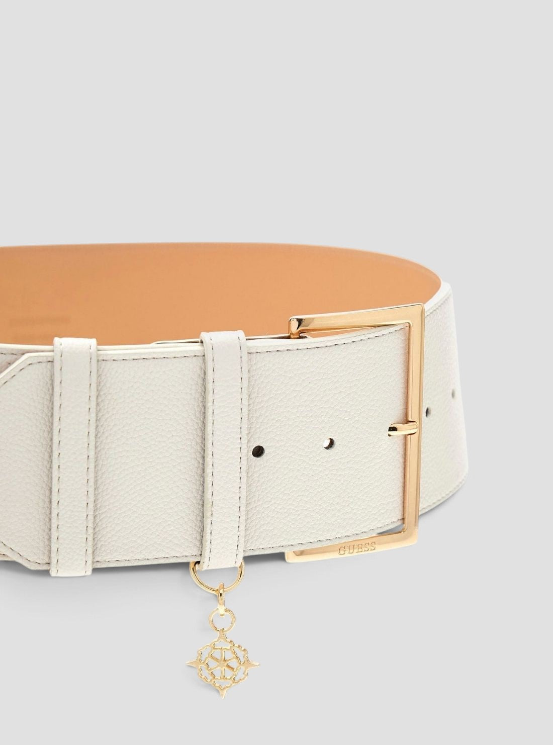 GUESS Accessories White Danya Waist Belt BW9350P6270 Detail View