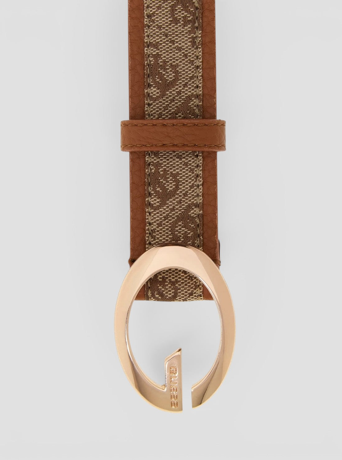 GUESS Womens Brown Logo Camden Belt BW9467P6330 Detail View
