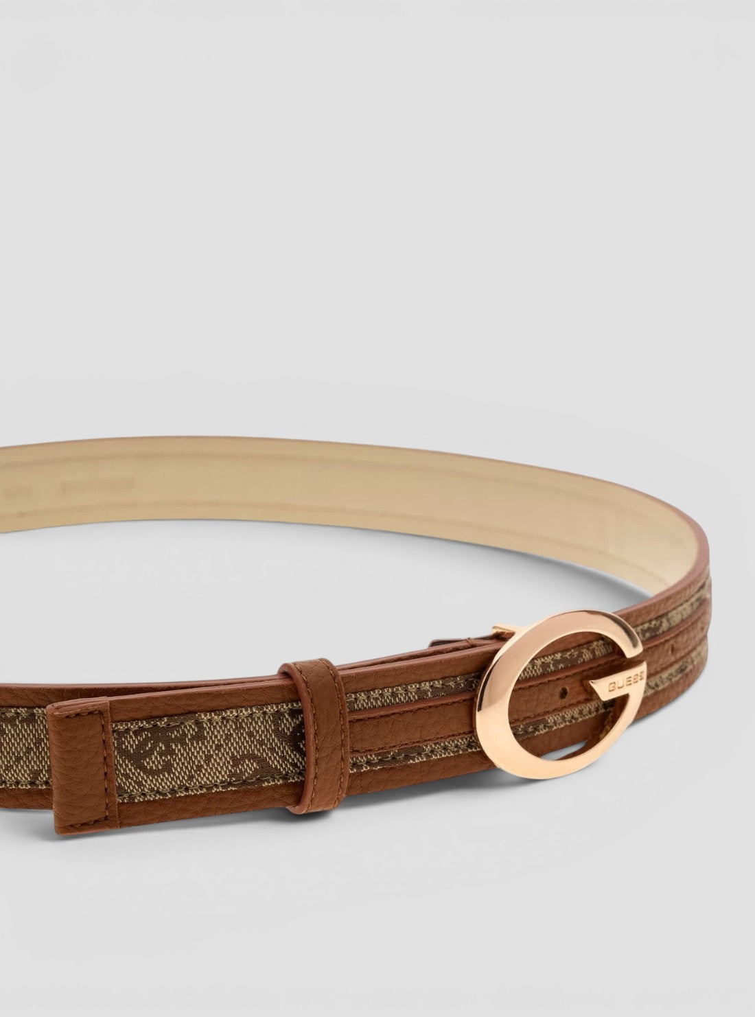 GUESS Womens Brown Logo Camden Belt BW9467P6330 Detail View1