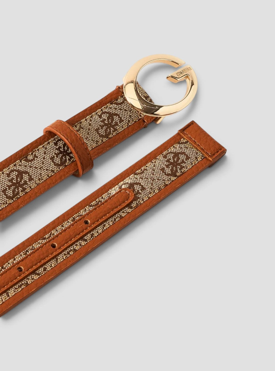 GUESS Womens Brown Logo Camden Belt BW9467P6330 Detail View2