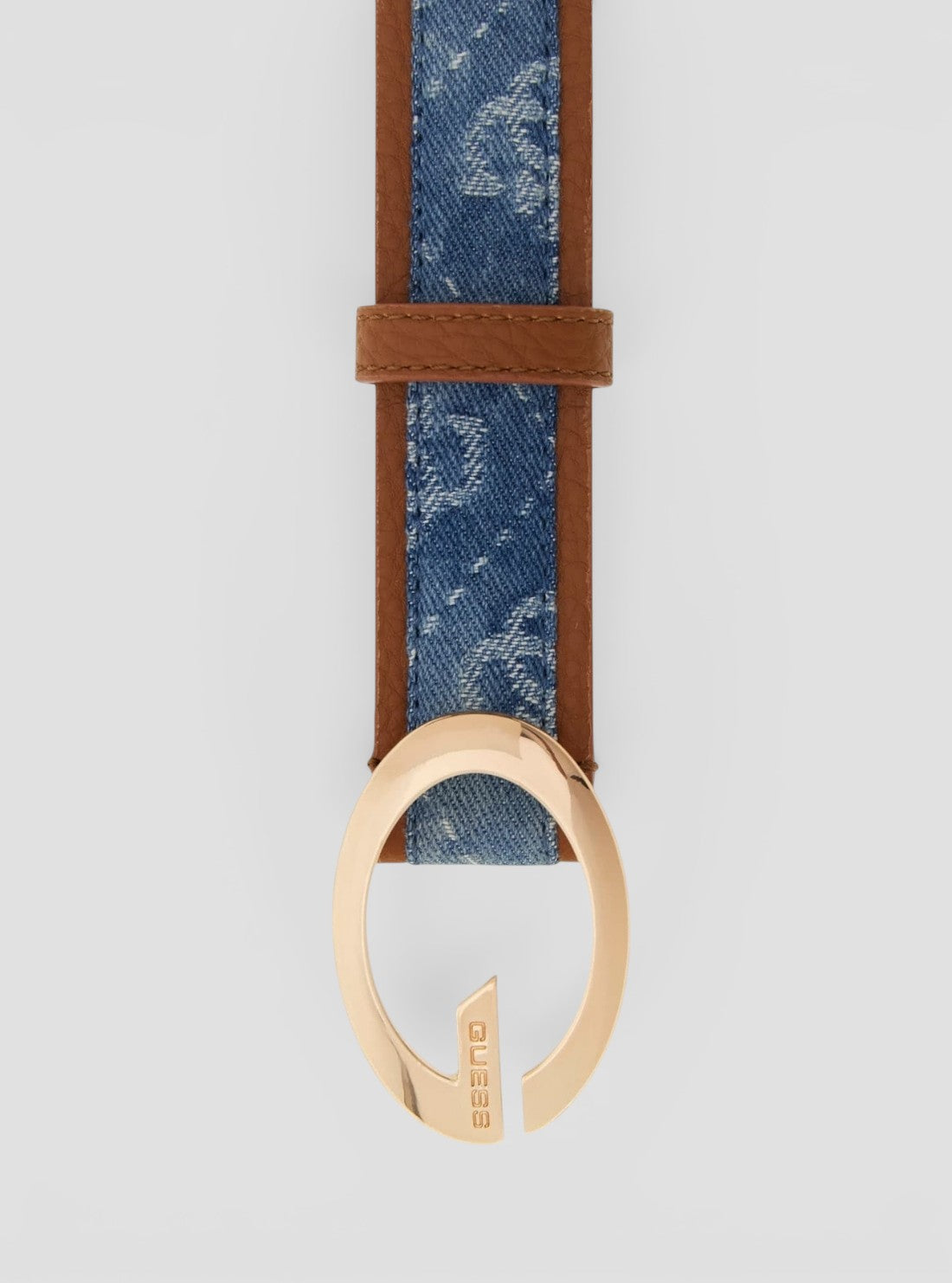 GUESS Mens Denim Logo Camden Belt BW9468P6330 Detail View