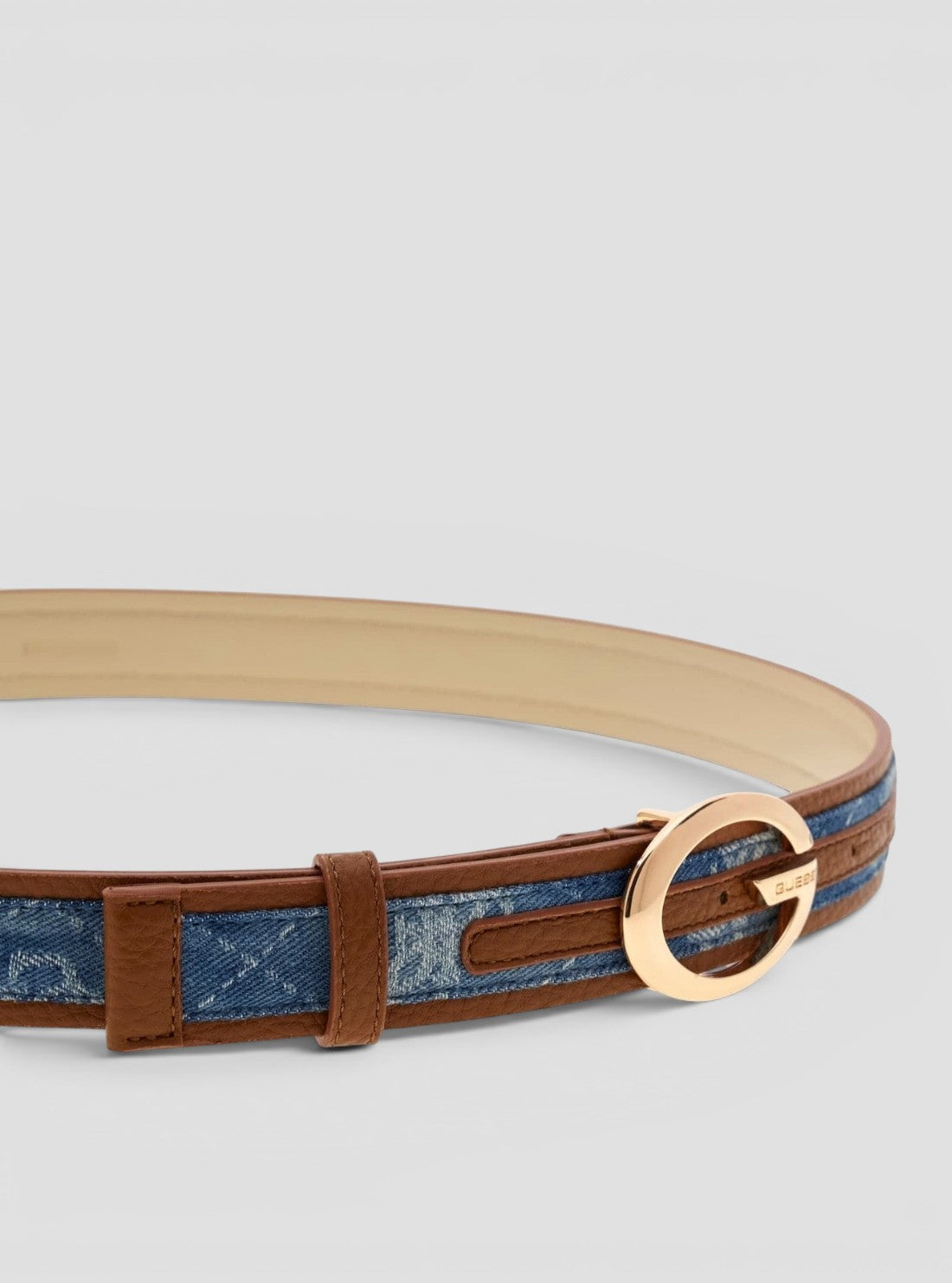 GUESS Mens Denim Logo Camden Belt BW9468P6330 Detail View2