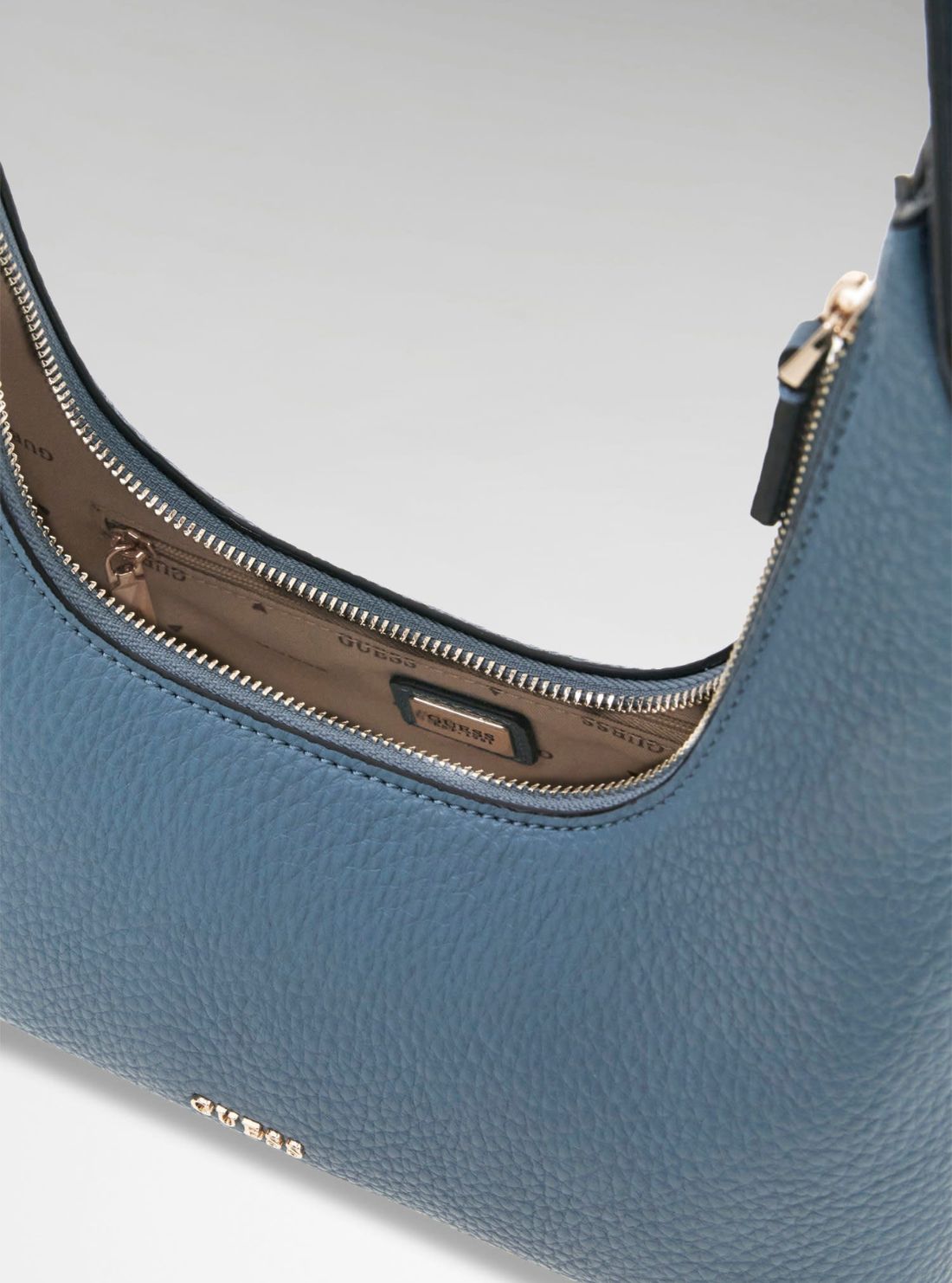 GUESS Womens Steel Blue Freya Shoulder Bag BZ252617 Detail View