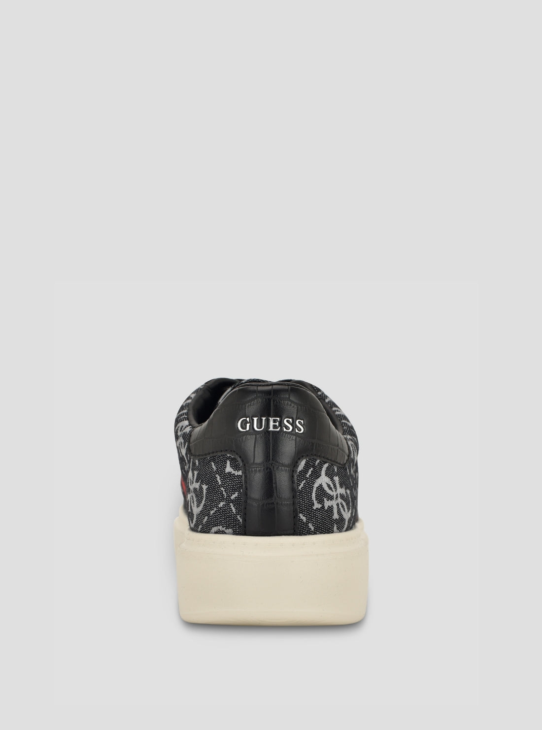 GUESS Mens Black Caffen2 Sneakers CAFFEN2 Back View