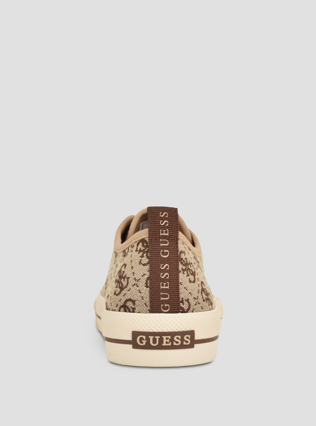 GUESS Footwear Light Brown Logo Carey Sneakers CAREY Back View