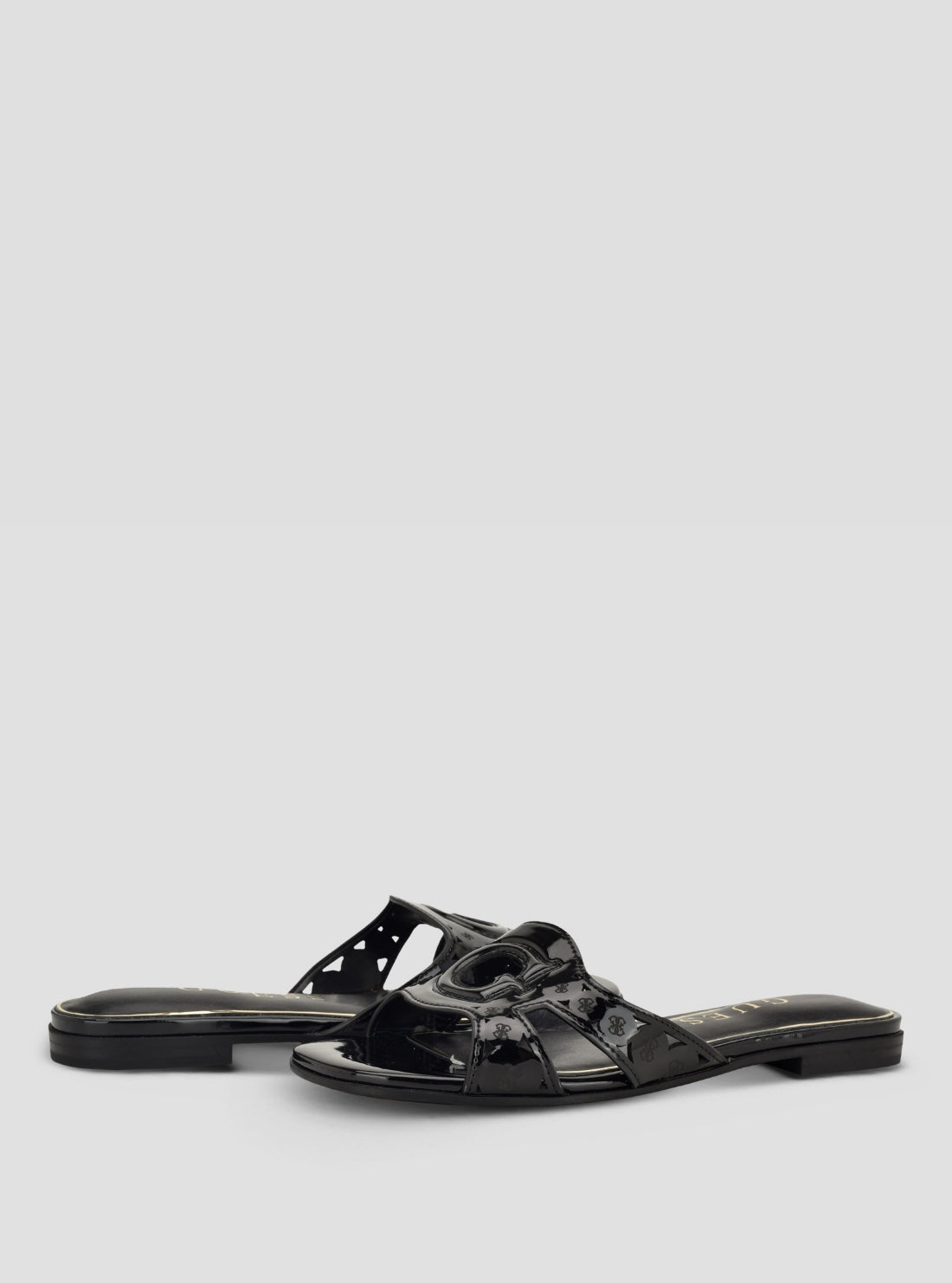 GUESS Footwear Black Ciesta Sandals CIESTA Front Side View