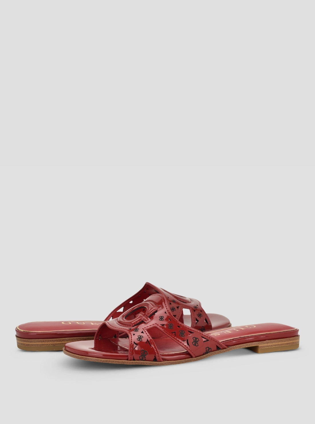 GUESS Footwear Red Ciesta Sandals CIESTA Front Side View