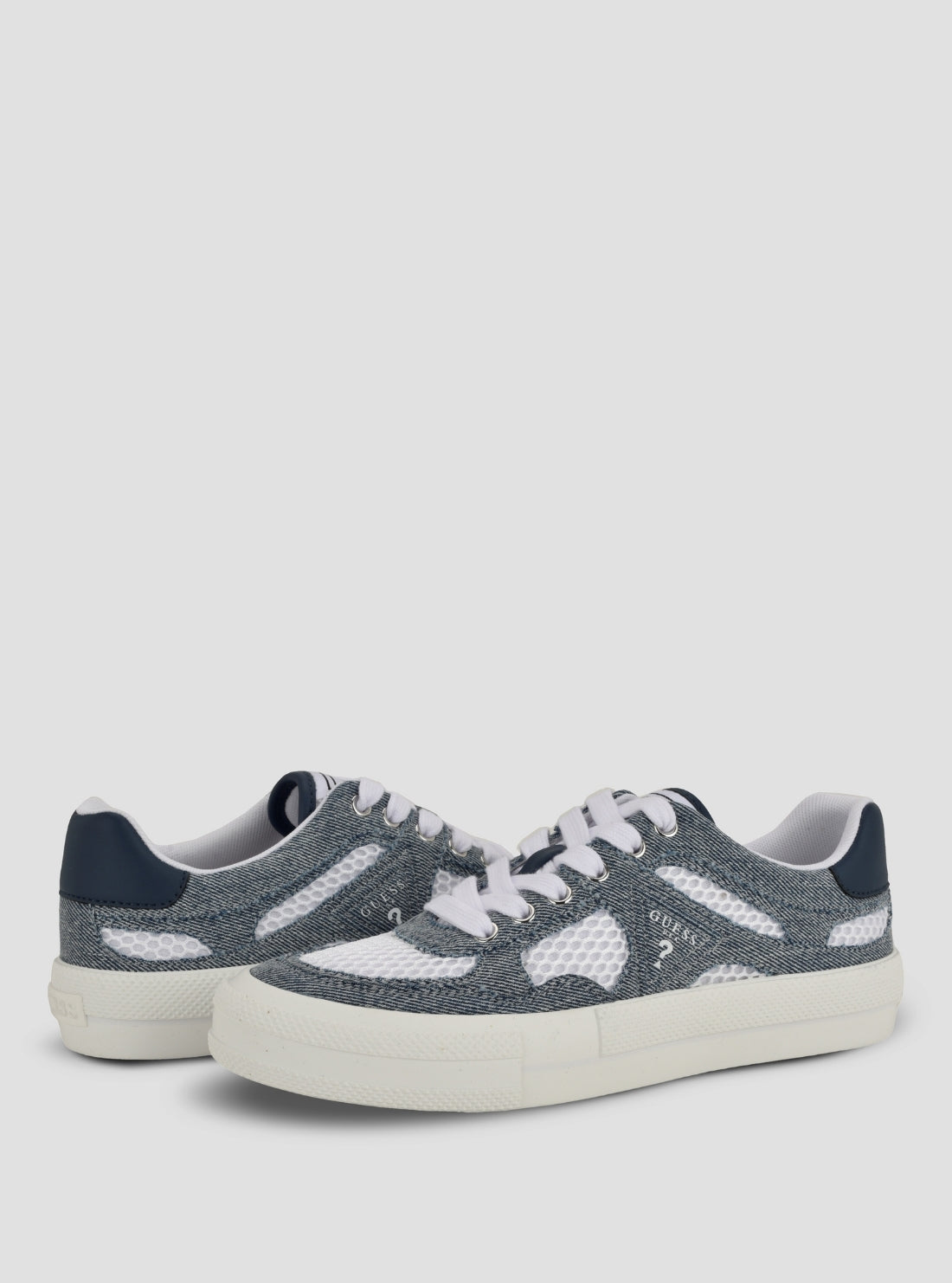 GUESS Footwear Medium Blue Conah Sneakers CONAH Front Side View