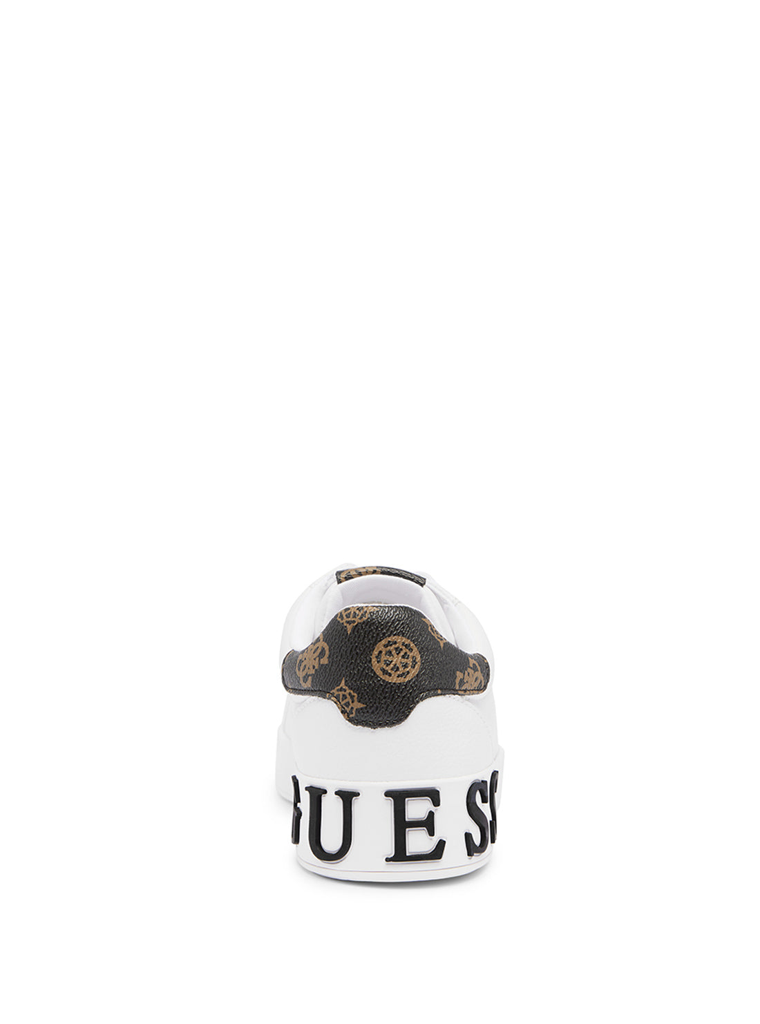 White Corlan Logo Sneakers | GUESS Women's Shoes | back view
