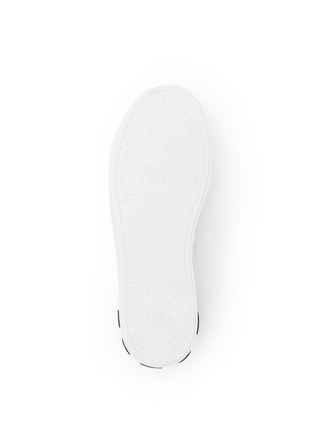 White Corlan Logo Sneakers | GUESS Women's Shoes | bottom view