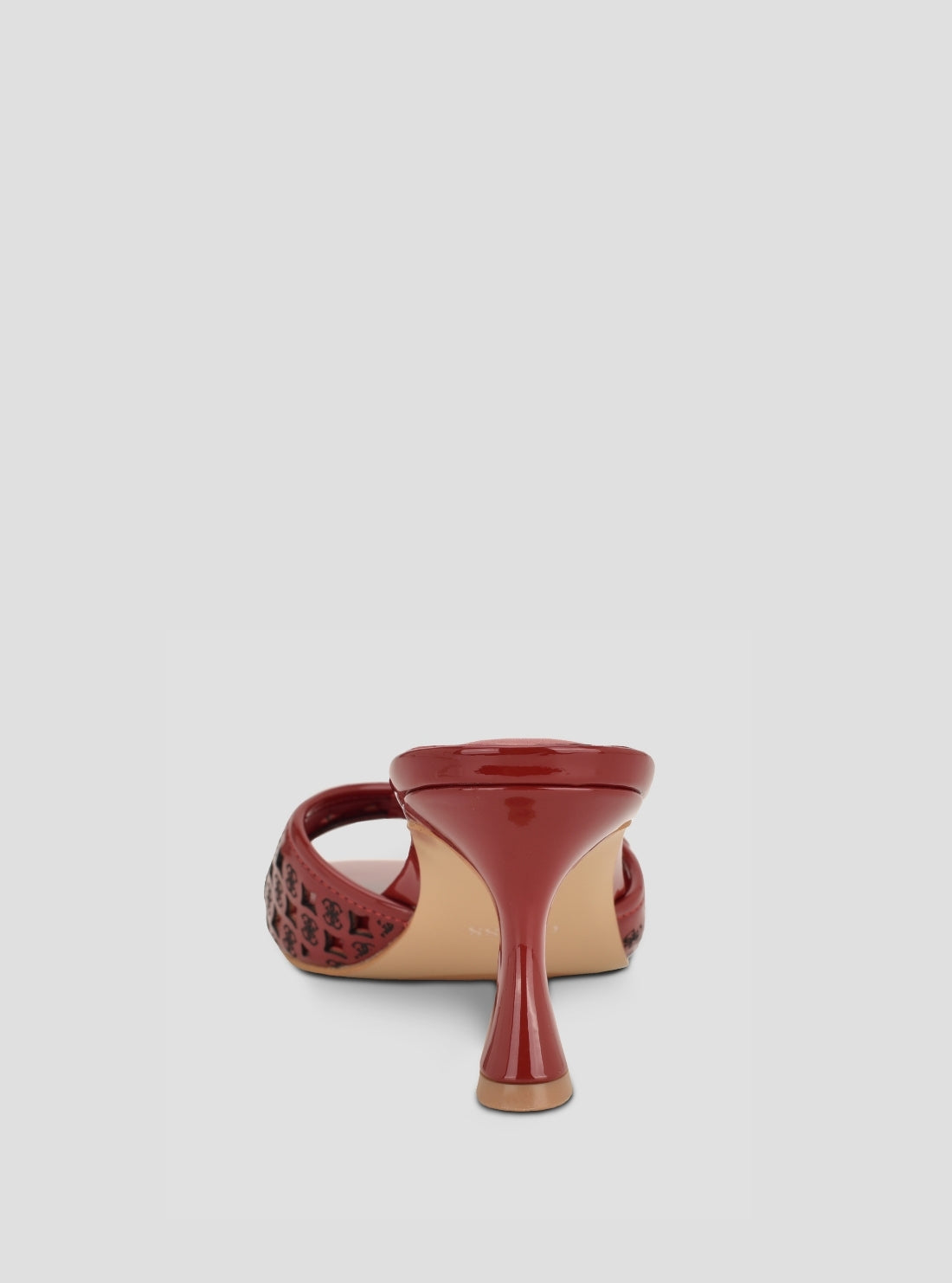 GUESS Footwear Red Dagnee Heeled Sandals DAGNEE Back View