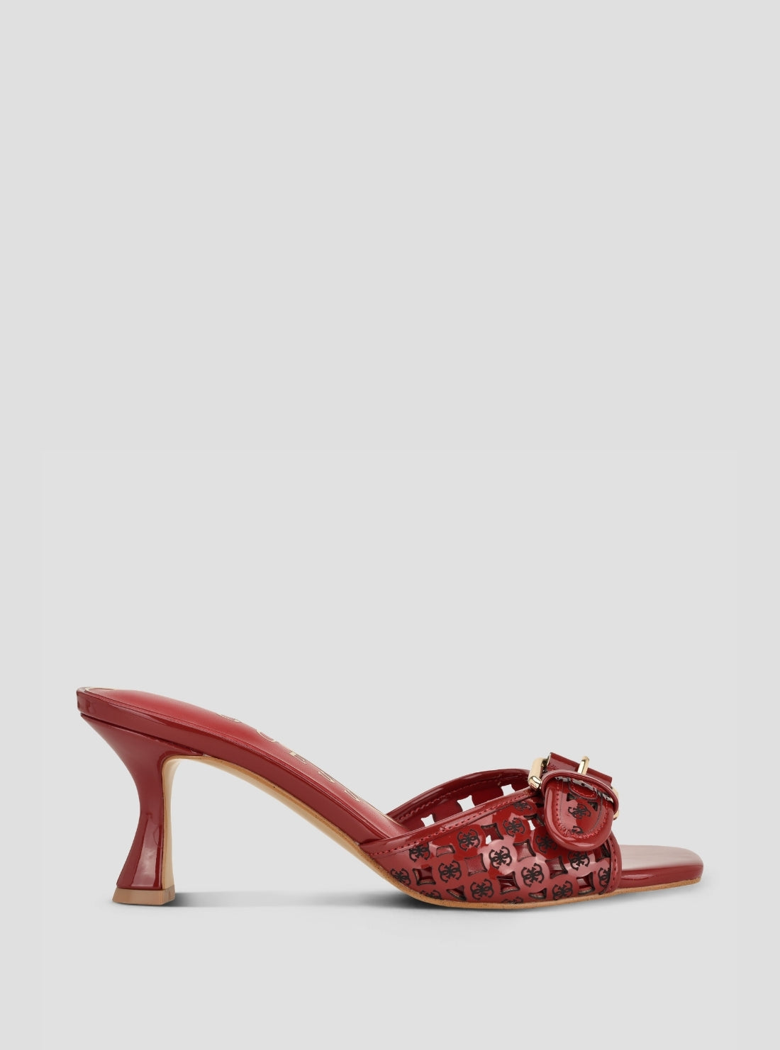 GUESS Footwear Red Dagnee Heeled Sandals DAGNEE Side View2