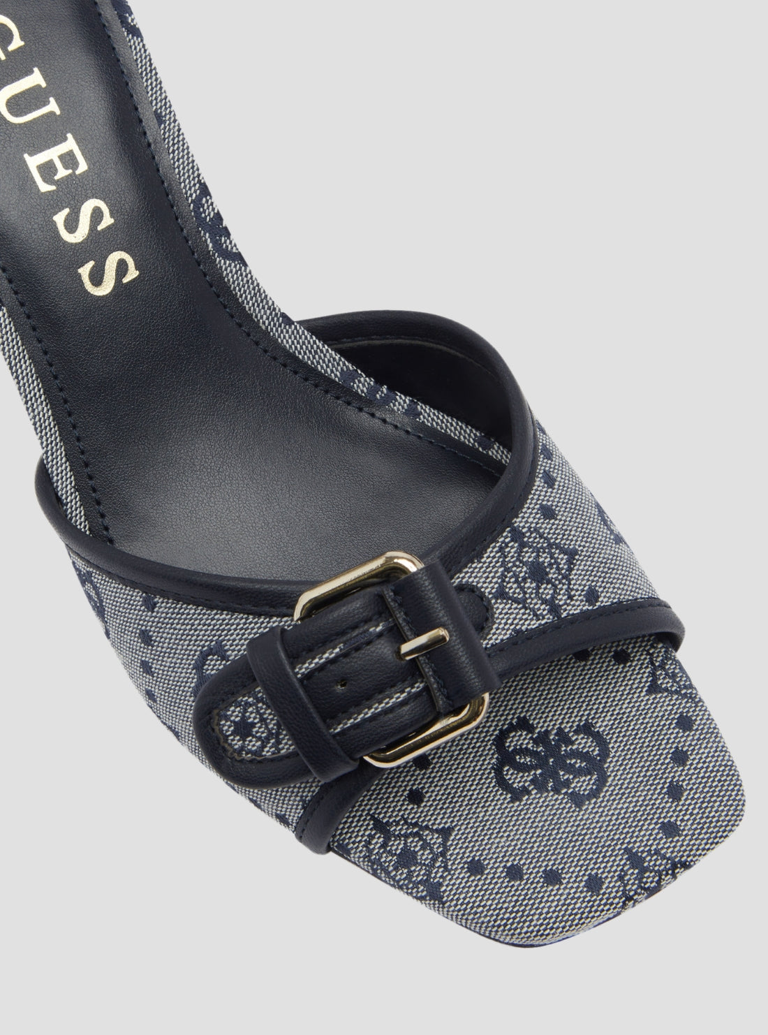GUESS Footwear Blue Logo Dista2 Kitten Heels DISTA2 Detail View