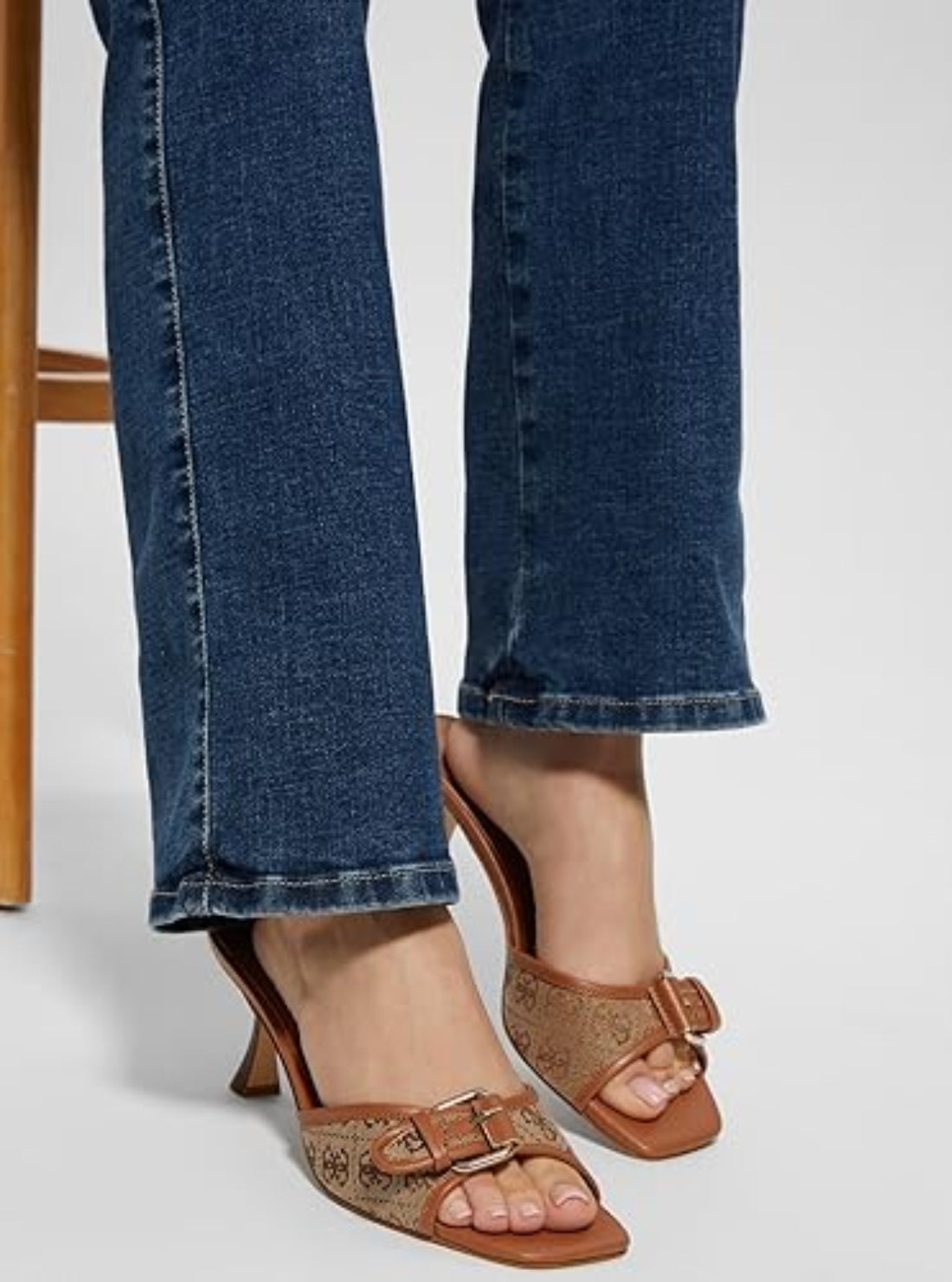 GUESS Footwear Brown Dista2 Kitten Heel DISTA2 Model View