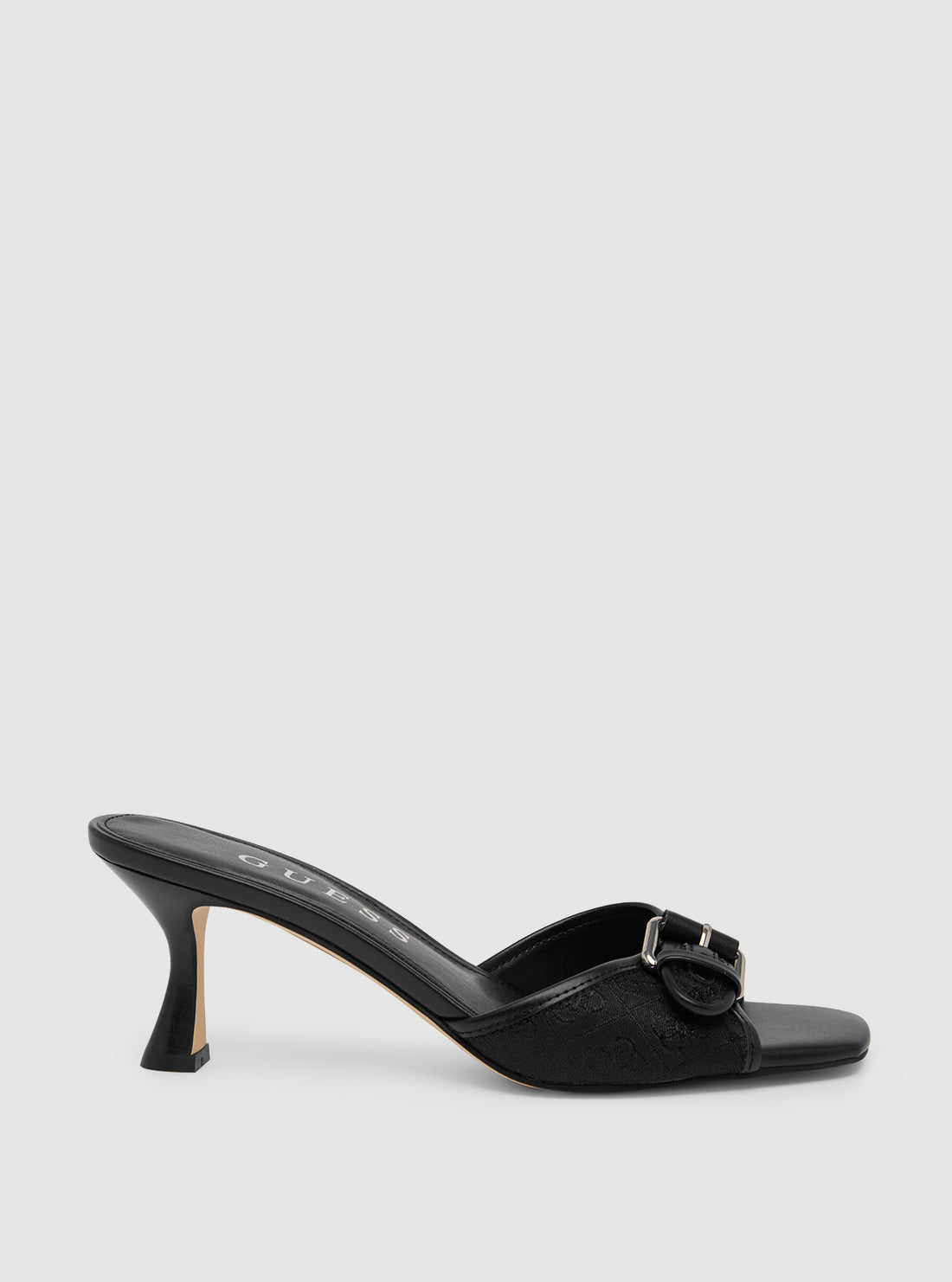 GUESS Womens Black Dista Kitten Heels DISTA2 Side View