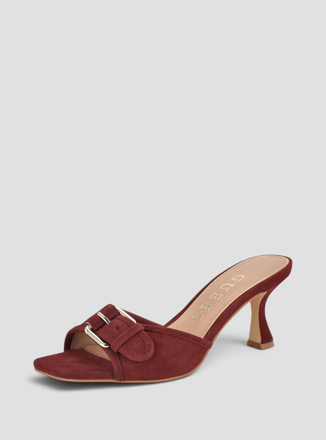 GUESS Footwear Dark Red Dista Kitten Heel DISTA6 Side View3
