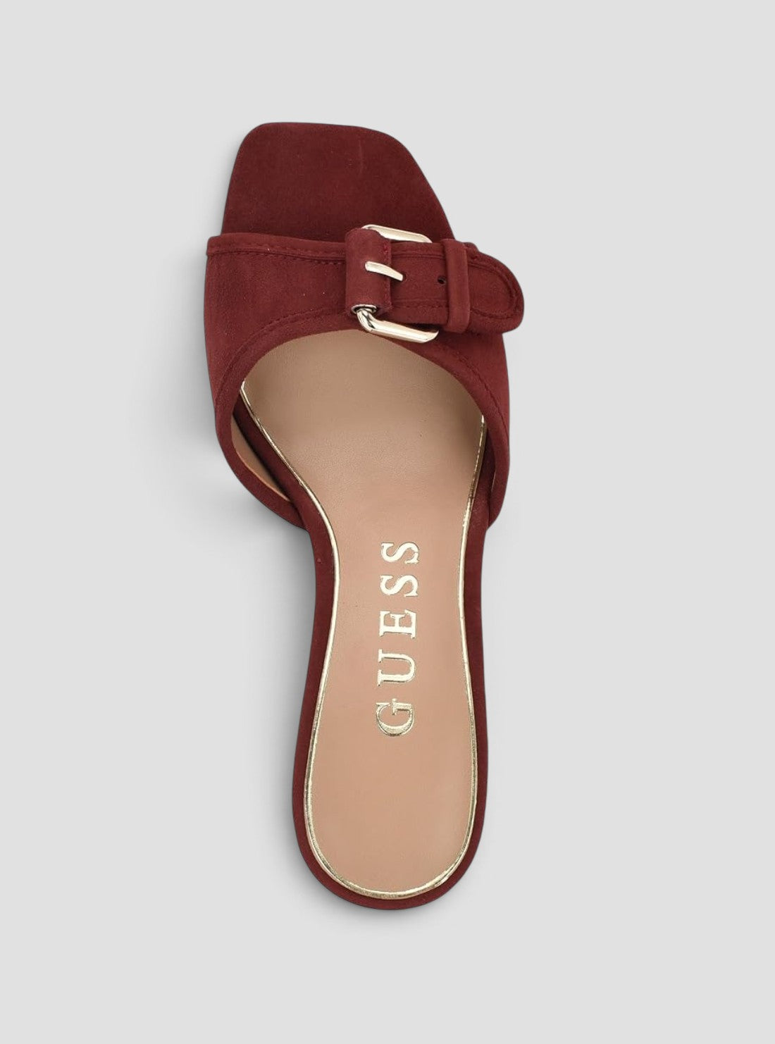 GUESS Footwear Dark Red Dista Kitten Heel DISTA6 Top View