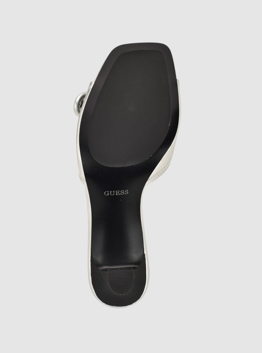 GUESS Footwear Silver Dista Heels DISTA7 Bottom View