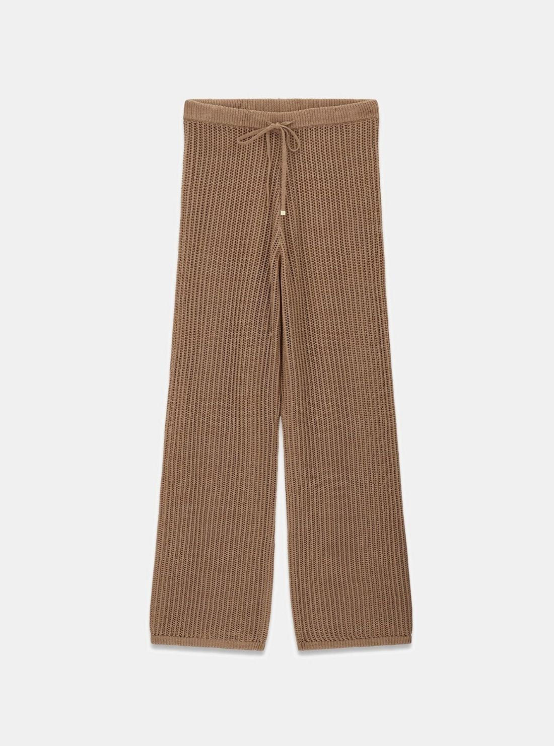 GUESS Womens Eco Pacific Sand Aura Net Stitch Pants E6GB00Z5371 Flatlay