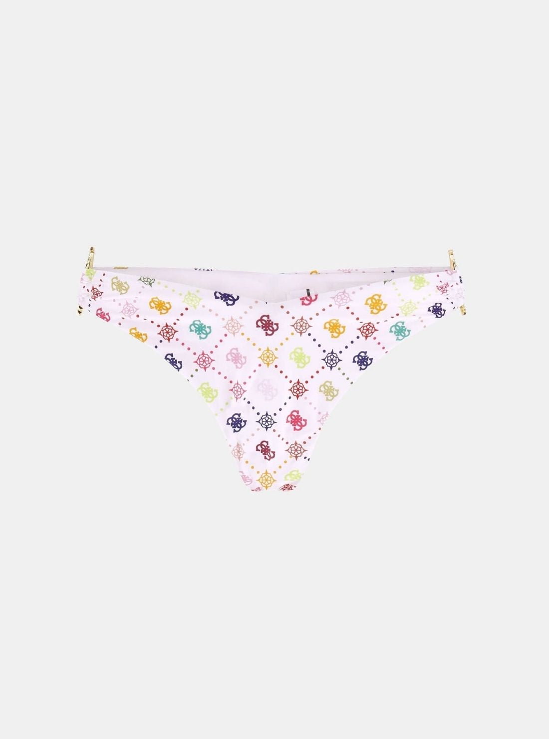 GUESS Womens Eco Multicolours Ines Brazilian Bikini E6GO23MC04R Flatlay