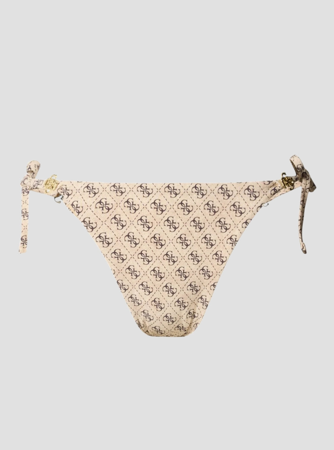 GUESS Womens 4G Logo String Brief Bikini Bottoms E6GO29KCBJ0 Flatlay
