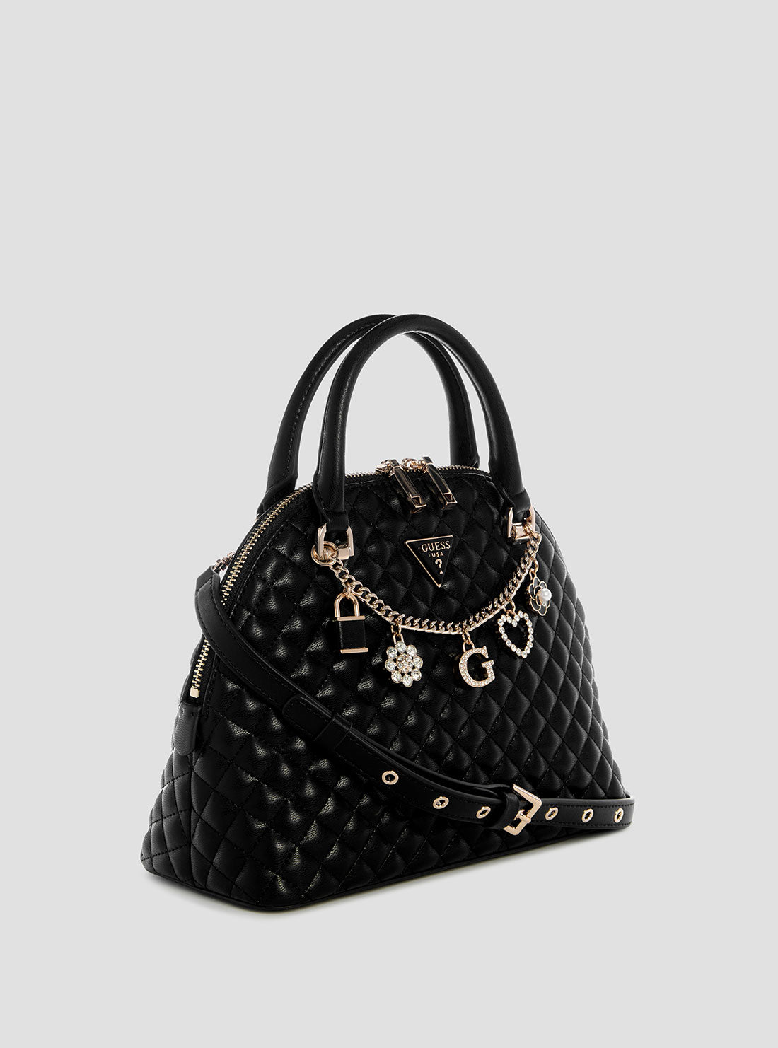 Black Everlee Satchel Bag
