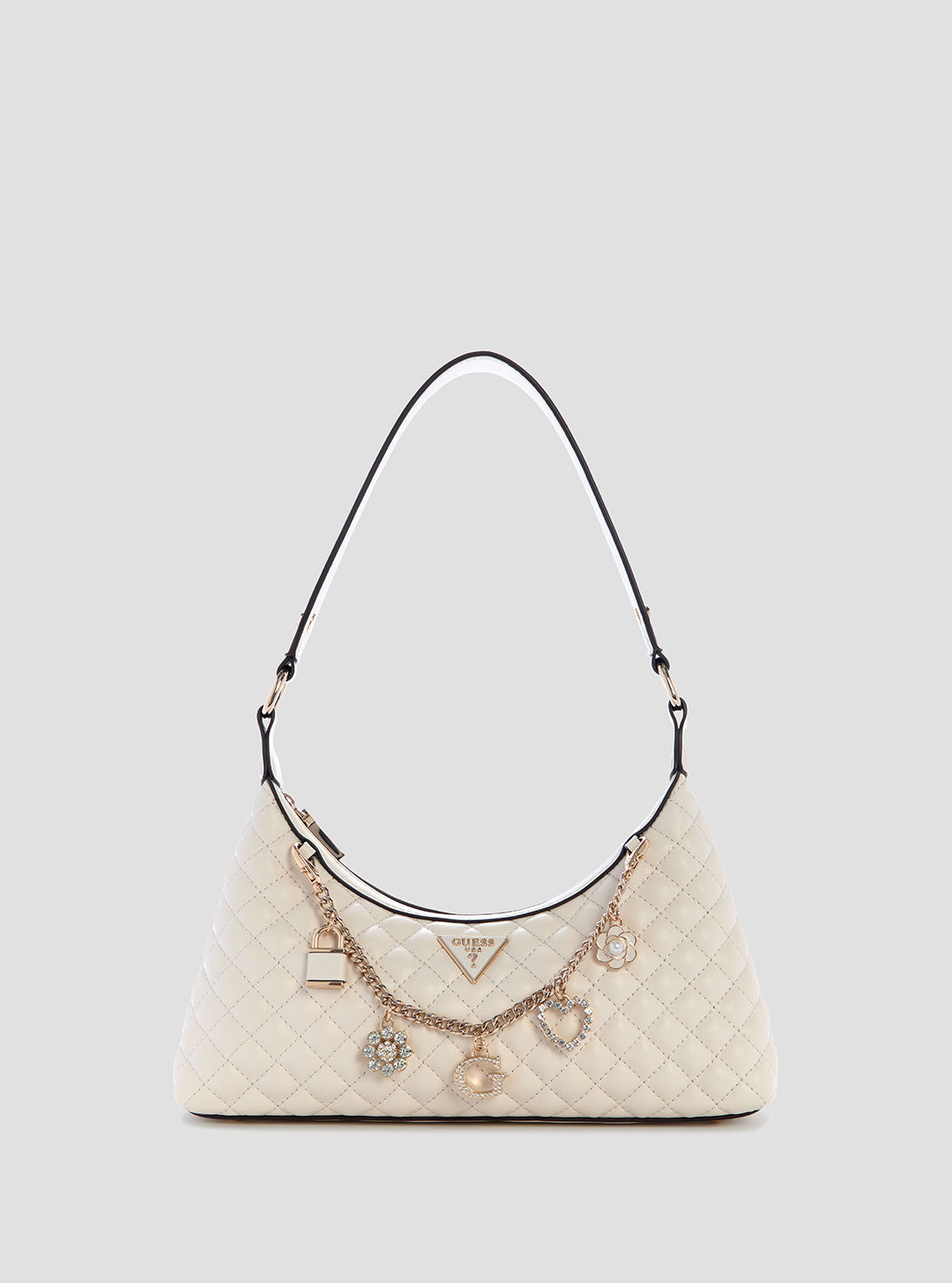 White Everlee Shoulder Bag