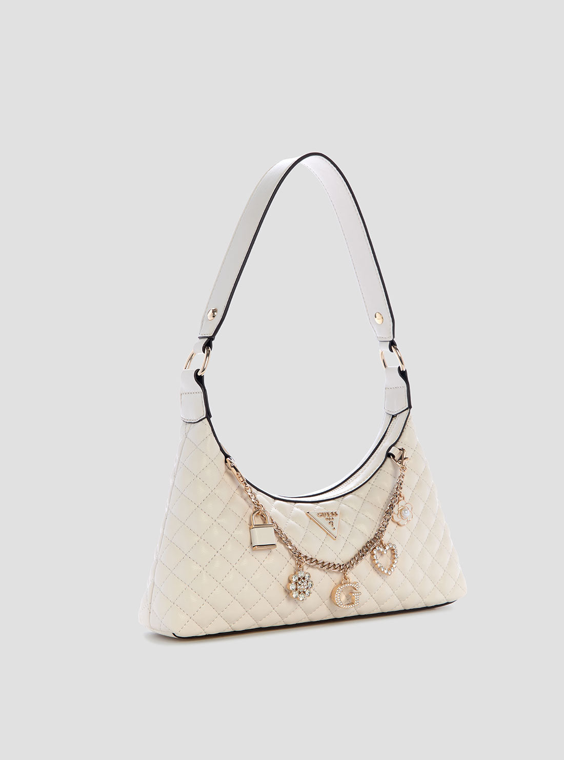 White Everlee Shoulder Bag