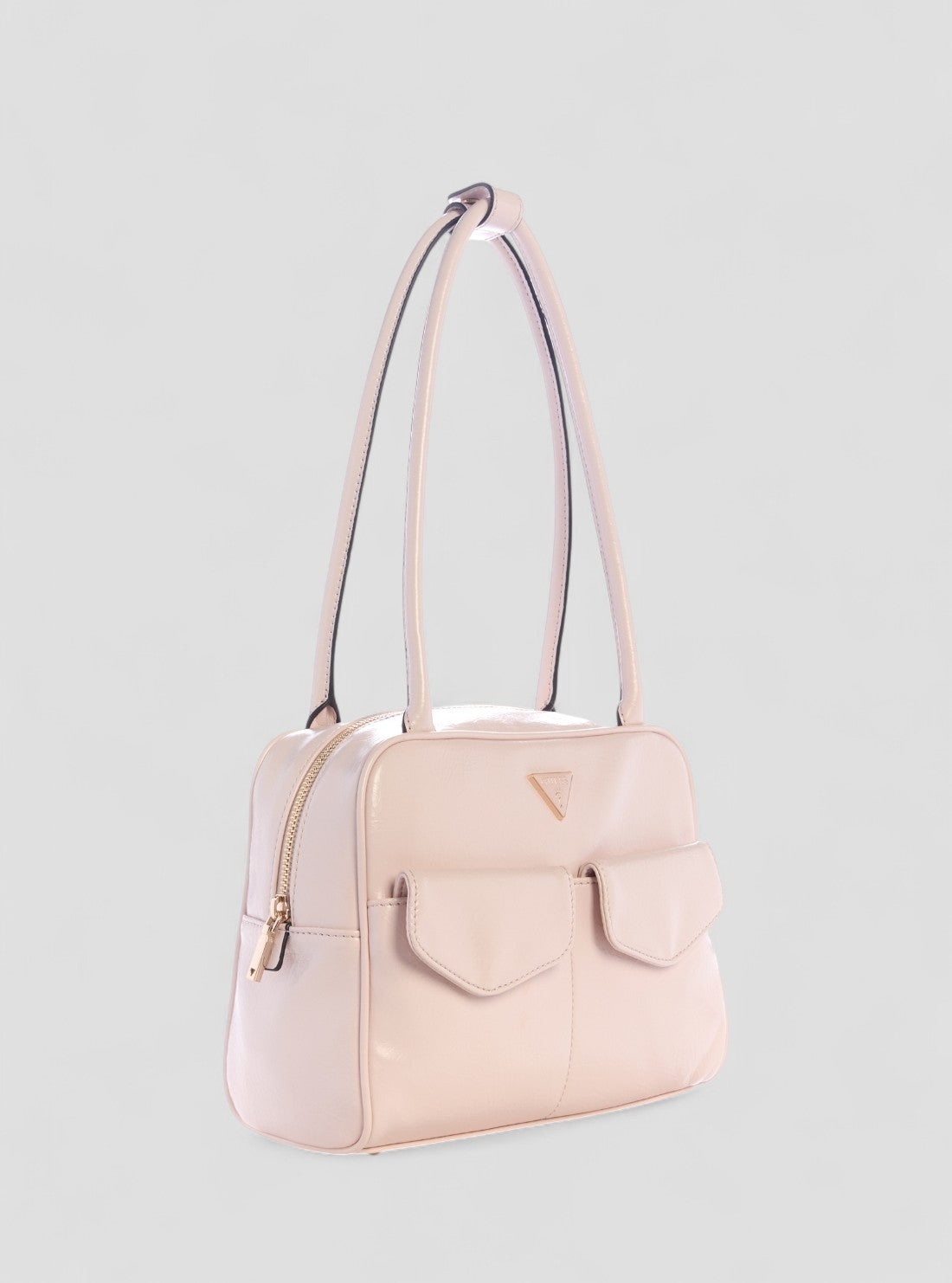 GUESS Womens Pink Waldena Shoulder Satchel Bag EG964609 Front Side View