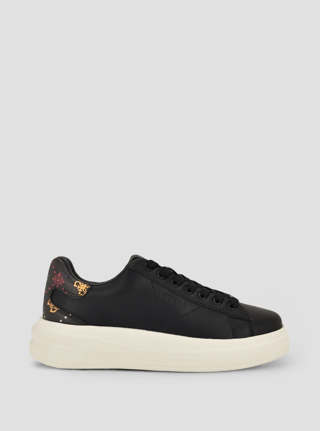 GUESS Footwear Black Elbina Sneakers ELBINA11 Side View